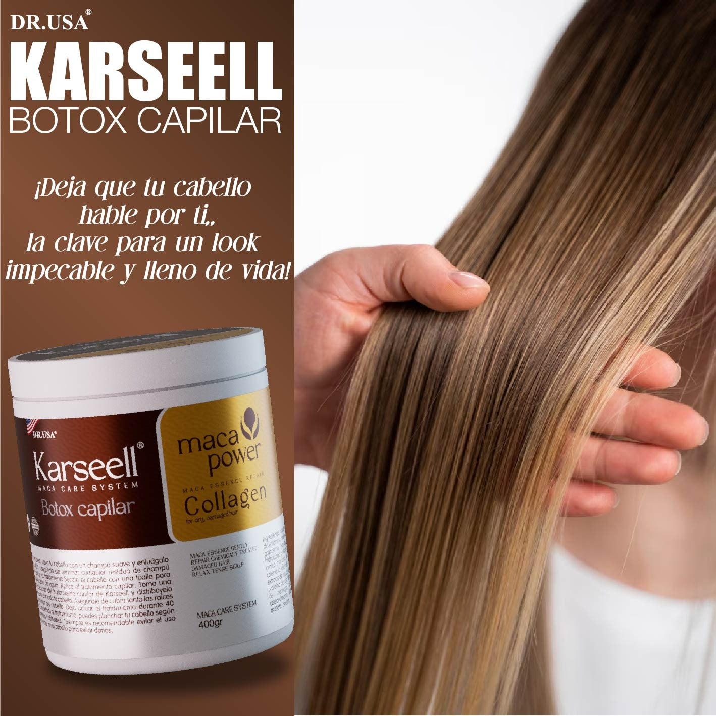 KARSEELL BOTOX CAPILAR™ CREMA DE COALGENO PARA TU CABELLO + ¡PROMOCIÓN CYBER ENVÍO GRATIS!🚚