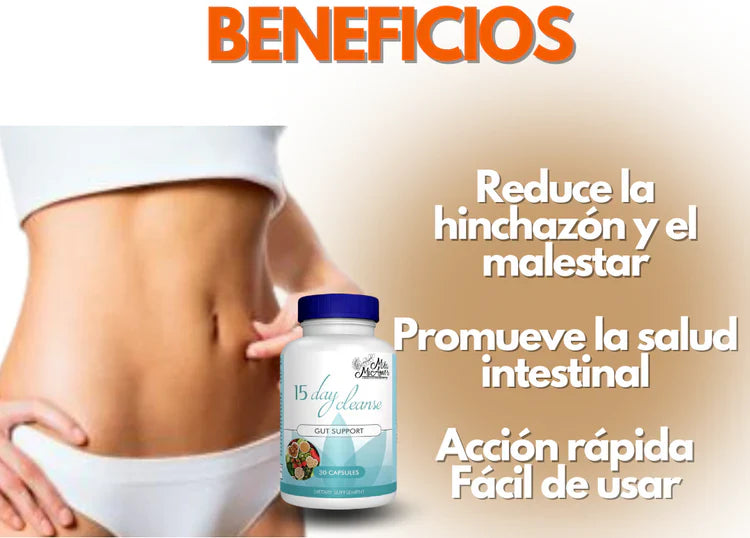 15 Day Cleanse™ TRATAMIENTO DE DESINTOXICACIÓN ESTOMACAL+ ¡PROMOCIÓN CYBER ENVÍO GRATIS!🚚