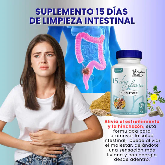 15 Day Cleanse™ TRATAMIENTO DE DESINTOXICACIÓN ESTOMACAL+ ¡PROMOCIÓN CYBER ENVÍO GRATIS!🚚