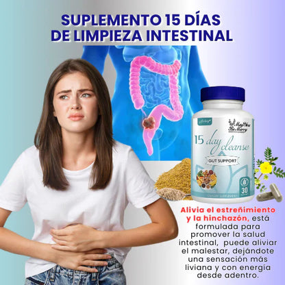 15 Day Cleanse™ TRATAMIENTO DE DESINTOXICACIÓN ESTOMACAL+ ¡PROMOCIÓN CYBER ENVÍO GRATIS!🚚